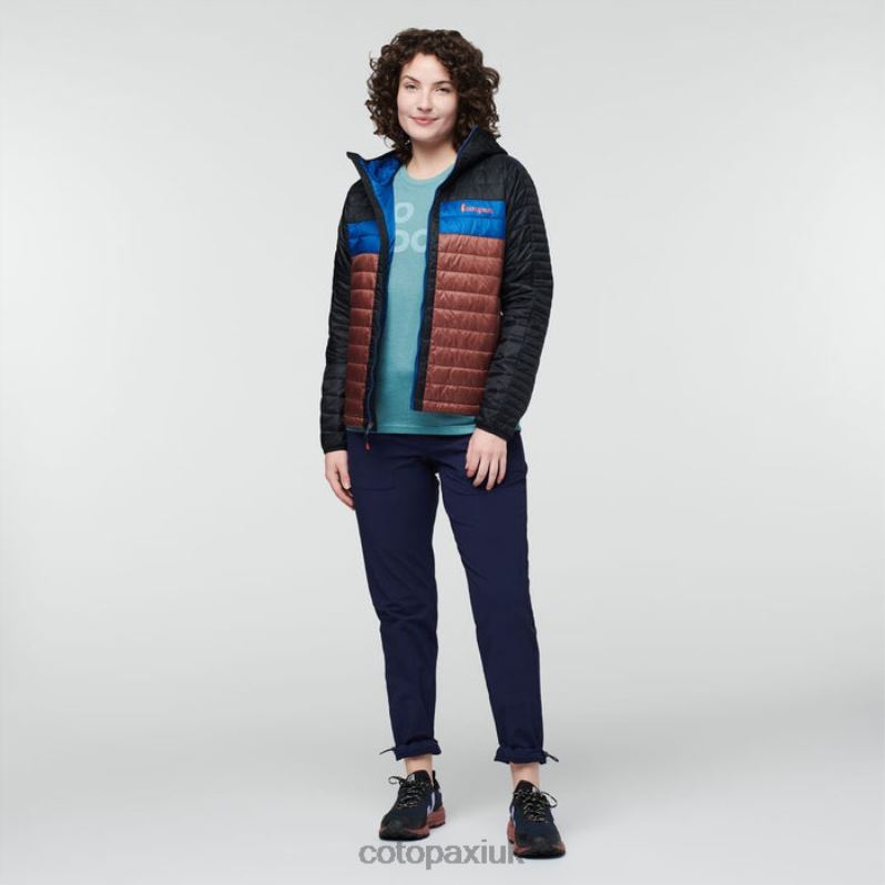 Cotopaxi UK - Capa Insulated Hooded Jacket Women Origin Black-Chestnut Cotopaxi X4X0H47