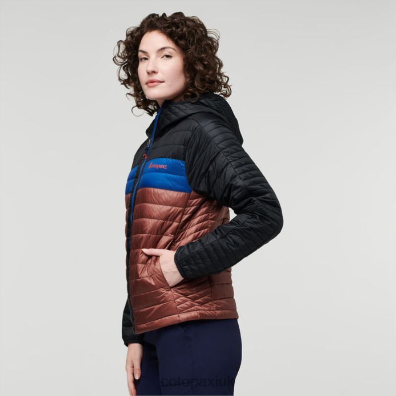 Cotopaxi UK - Capa Insulated Hooded Jacket Women Origin Black-Chestnut Cotopaxi X4X0H47