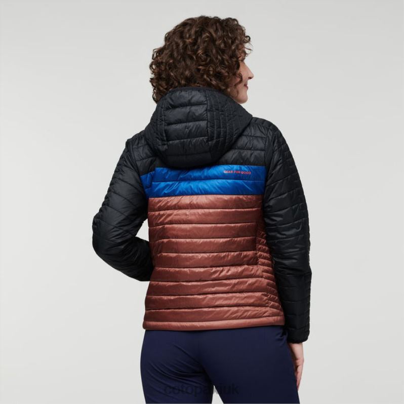 Cotopaxi UK - Capa Insulated Hooded Jacket Women Origin Black-Chestnut Cotopaxi X4X0H47