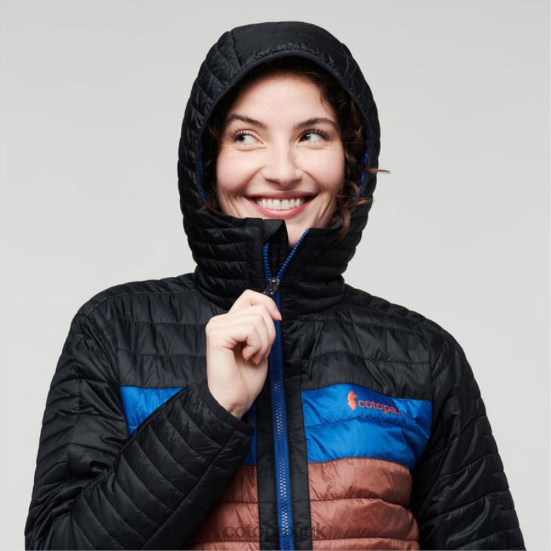 Cotopaxi UK - Capa Insulated Hooded Jacket Women Origin Black-Chestnut Cotopaxi X4X0H47