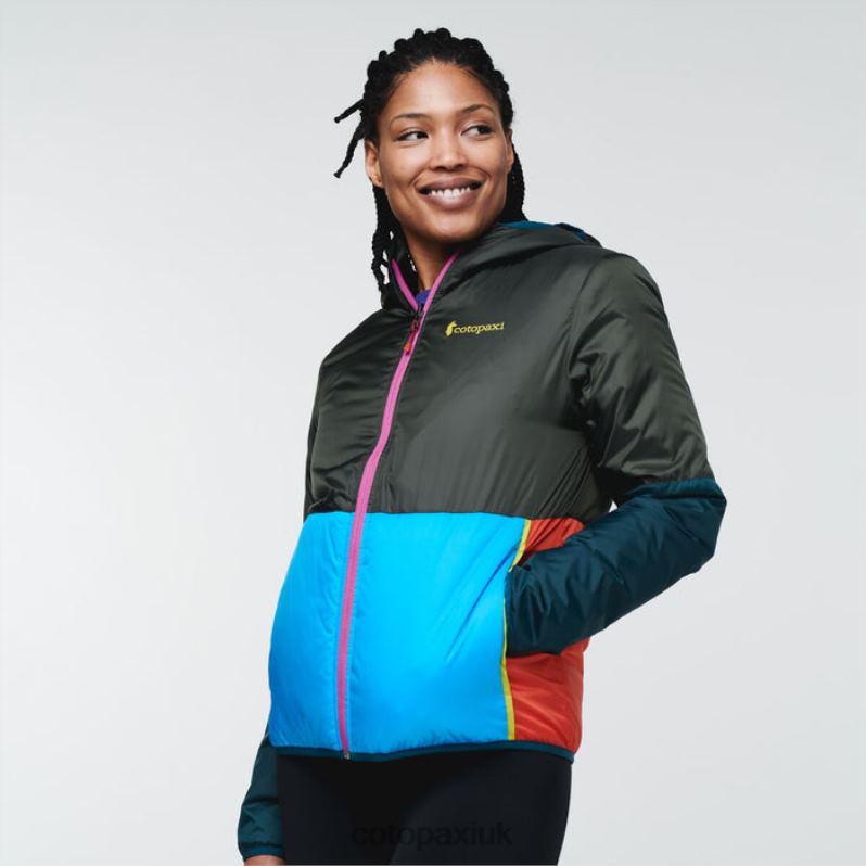 Cotopaxi UK - Run Run Teca Cálido Hooded Jacket Women Origins Cotopaxi X4X0H59