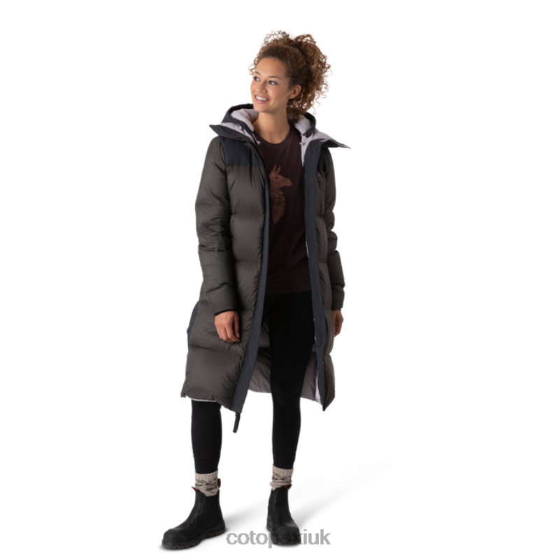 Cotopaxi UK - Solazo Down Parka Women Best Black-Iron Cotopaxi X4X0H20