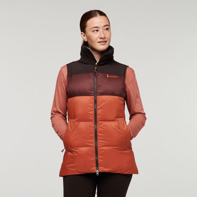 Cotopaxi UK - Best Cavern-Spice Solazo Down Vest Women Cotopaxi X4X0H724