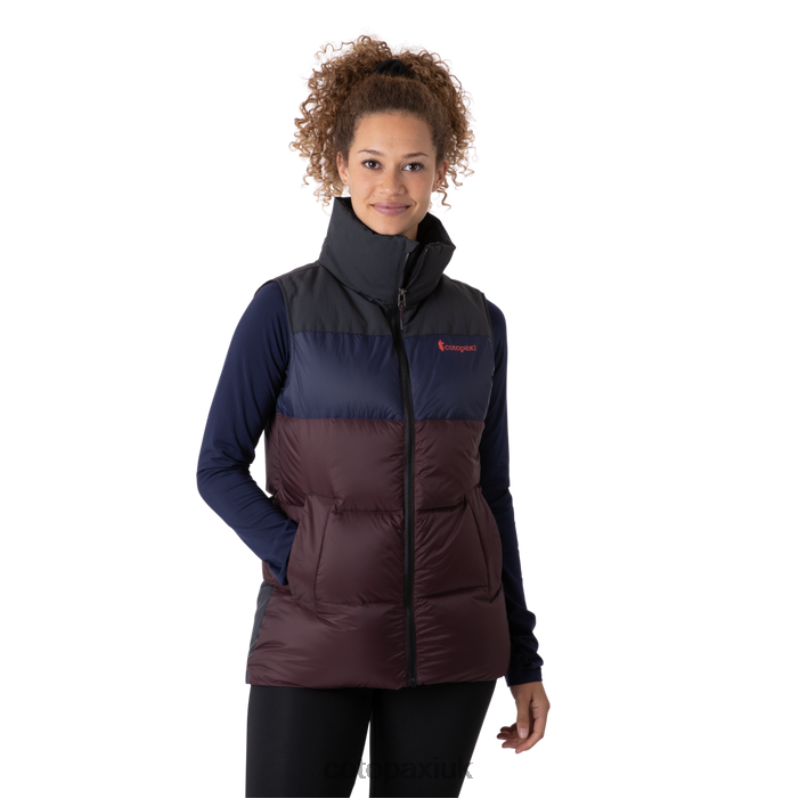 Cotopaxi UK - Brand Black-Black Iris Solazo Down Vest Women Cotopaxi X4X0H137