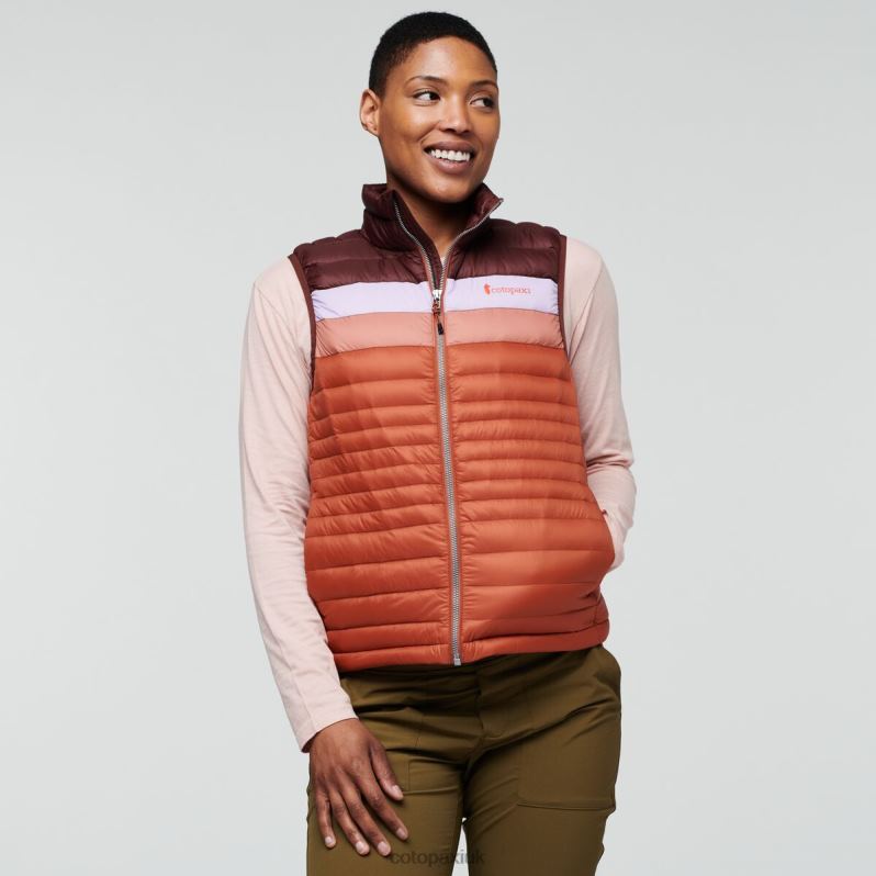 Cotopaxi UK - Fuego Down Vest Women Chestnut-Spice Collections Cotopaxi X4X0H717