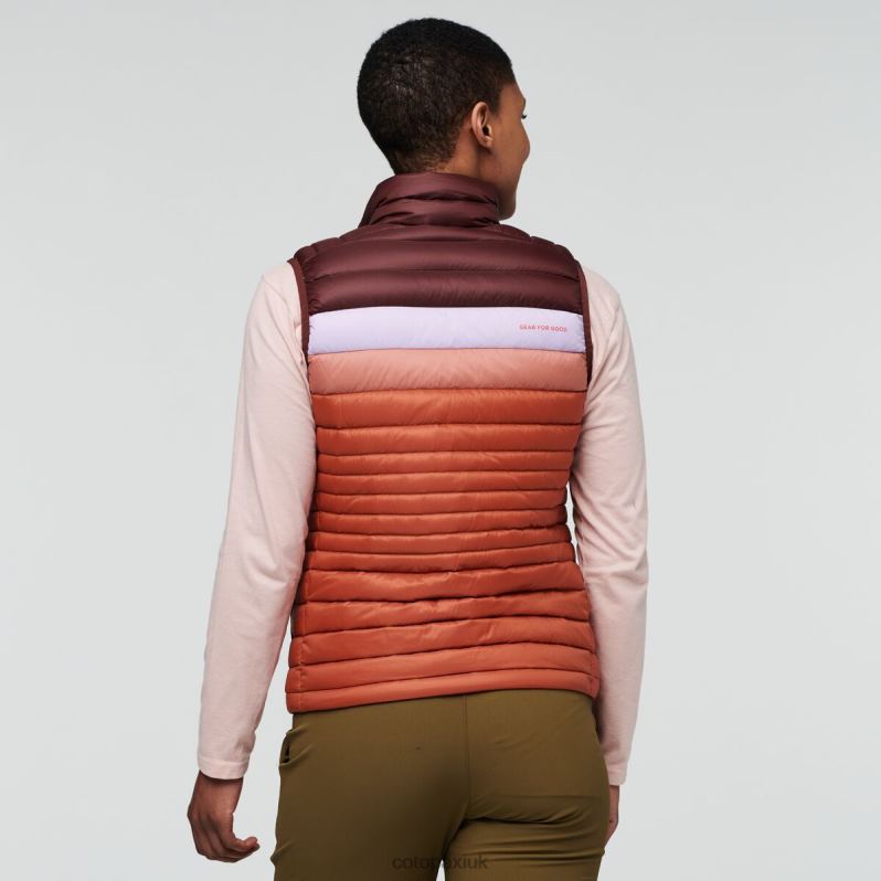 Cotopaxi UK - Fuego Down Vest Women Chestnut-Spice Collections Cotopaxi X4X0H717