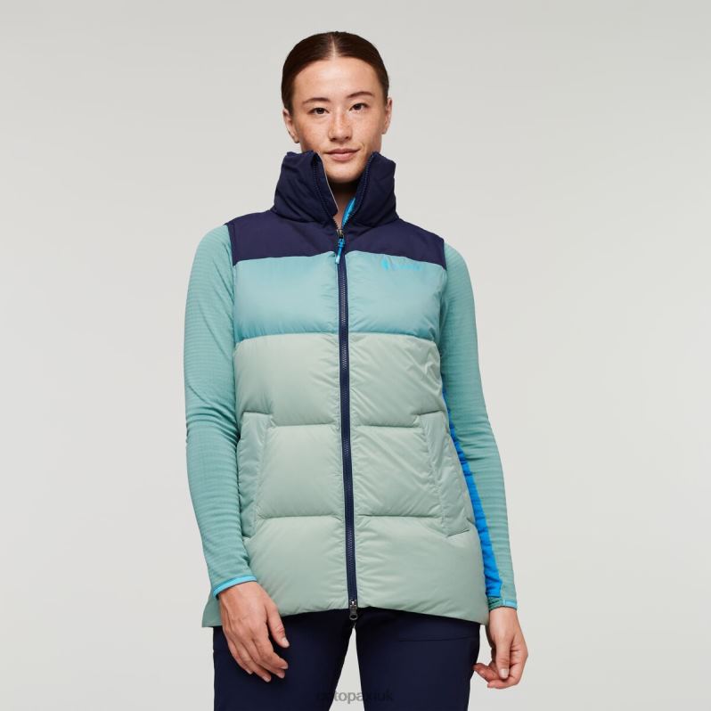 Cotopaxi UK - Hot Solazo Down Vest Women Maritime-Silver Cotopaxi X4X0H723