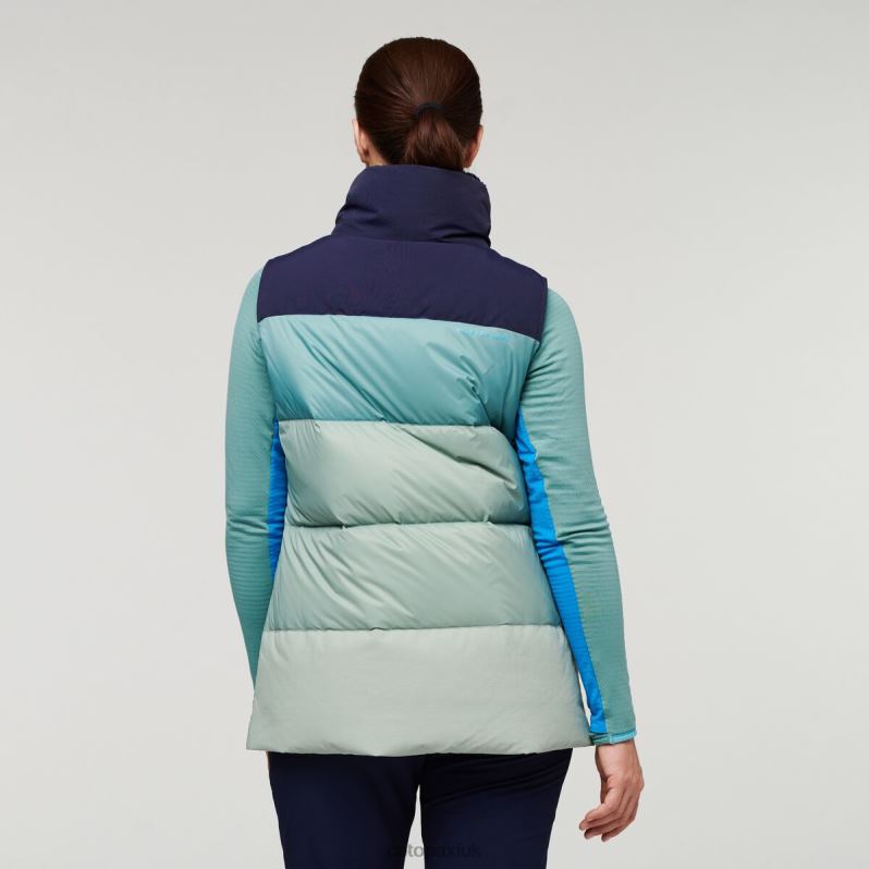 Cotopaxi UK - Hot Solazo Down Vest Women Maritime-Silver Cotopaxi X4X0H723