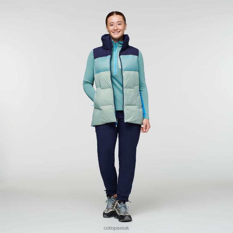 Cotopaxi UK - Hot Solazo Down Vest Women Maritime-Silver Cotopaxi X4X0H723