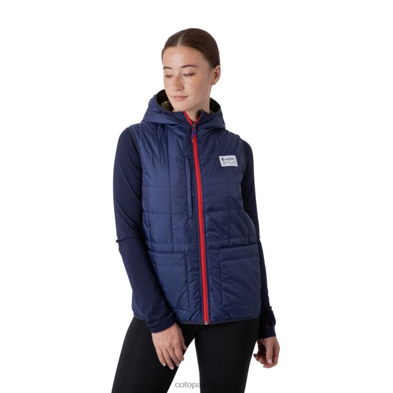 Cotopaxi UK - Olive Oil Teca Cálido Hooded Vest Women Original Cotopaxi X4X0H722