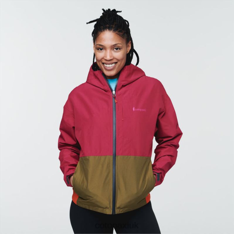 Cotopaxi UK - Brand Raspberry Cielo Rain Jacket Women Cotopaxi X4X0H148