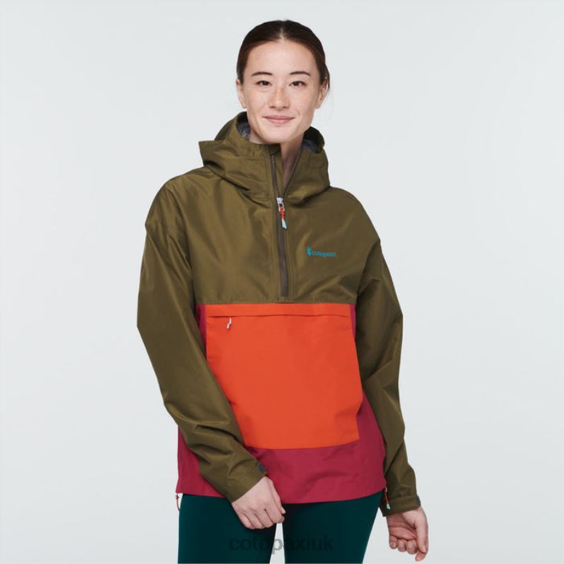Cotopaxi UK - Cielo Rain Anorak Women Collection Oak Cotopaxi X4X0H144