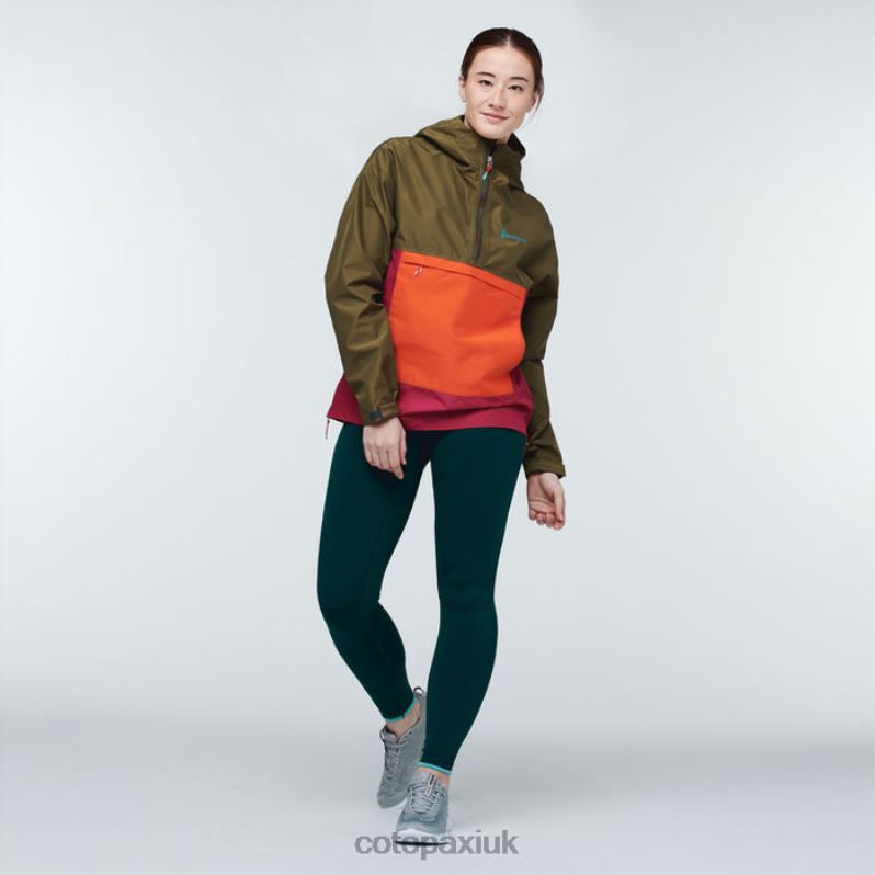 Cotopaxi UK - Cielo Rain Anorak Women Collection Oak Cotopaxi X4X0H144