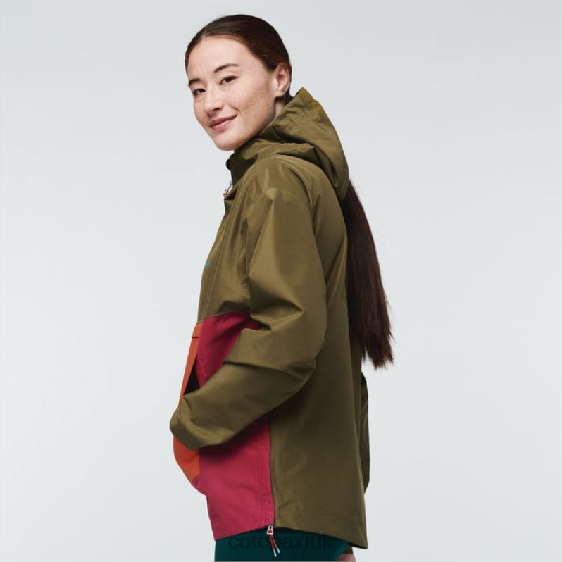 Cotopaxi UK - Cielo Rain Anorak Women Collection Oak Cotopaxi X4X0H144