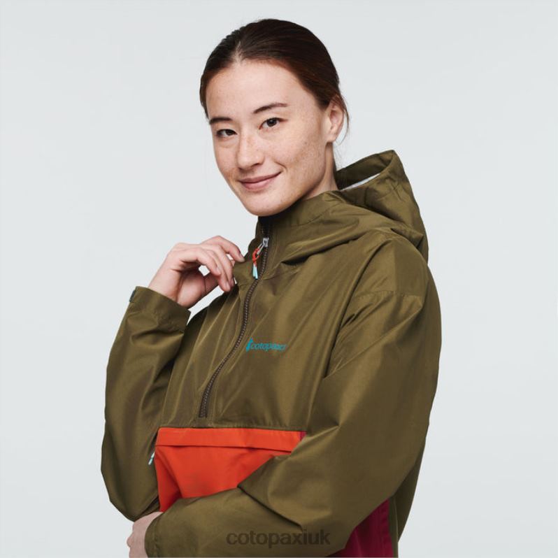 Cotopaxi UK - Cielo Rain Anorak Women Collection Oak Cotopaxi X4X0H144