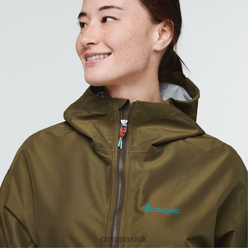 Cotopaxi UK - Cielo Rain Anorak Women Collection Oak Cotopaxi X4X0H144